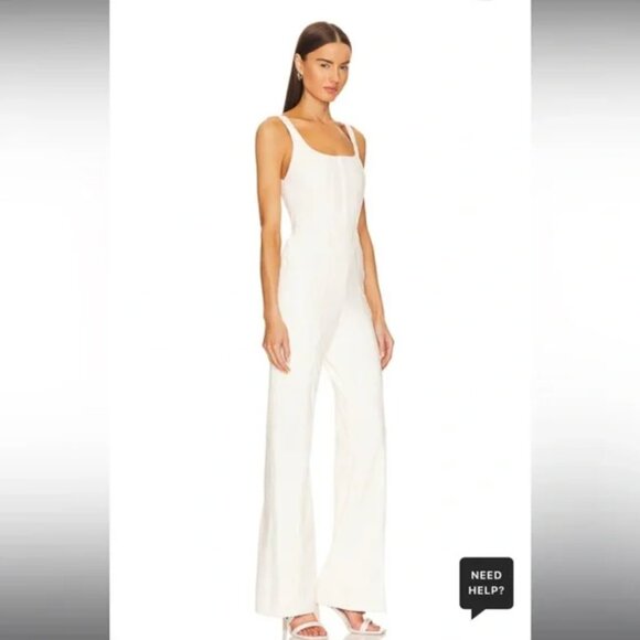 Alice Olivia CHELS DENIM CORSET SLEEVELESS JUMPSUIT: M | US 6 - Picture 2 of 9